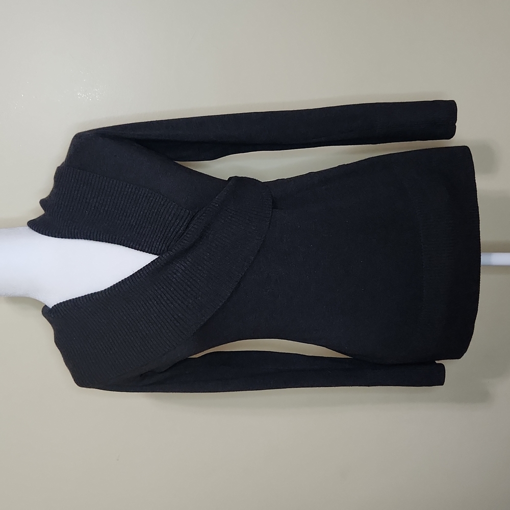 CACHE Shawl Collar Gray Sweater M